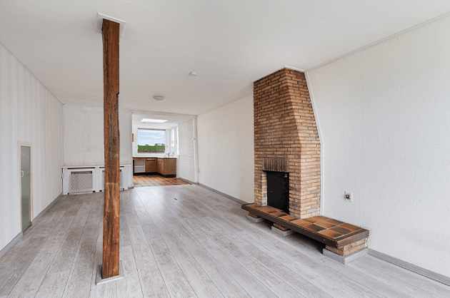 Sfeerfoto lege woonkamer